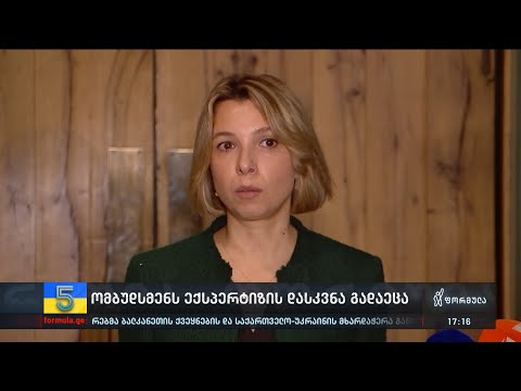 ომბუდსმენს ექსპერტიზის დასკვნა გადაეცა